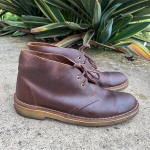 Clarks Dark Brown Lace Up Boots